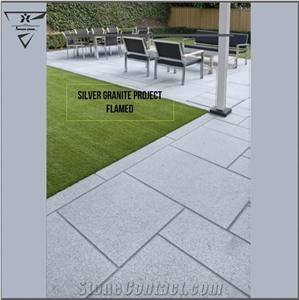 Persian Silver Granite Patio Pavement, Walkway Pavers