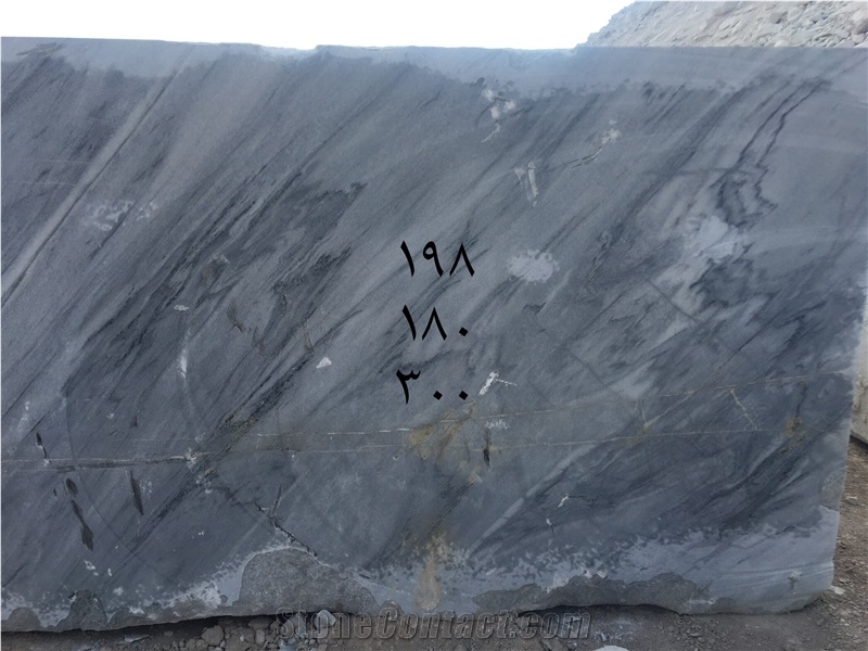 Darknight Marble Blocks, Iran Grey Marble