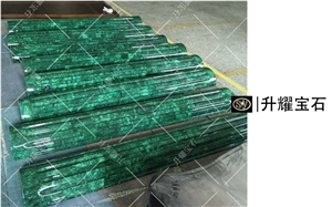 Green Malachite Column Gemstone Peristele