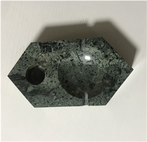 Ashtray, One-Piece, Indian Green
