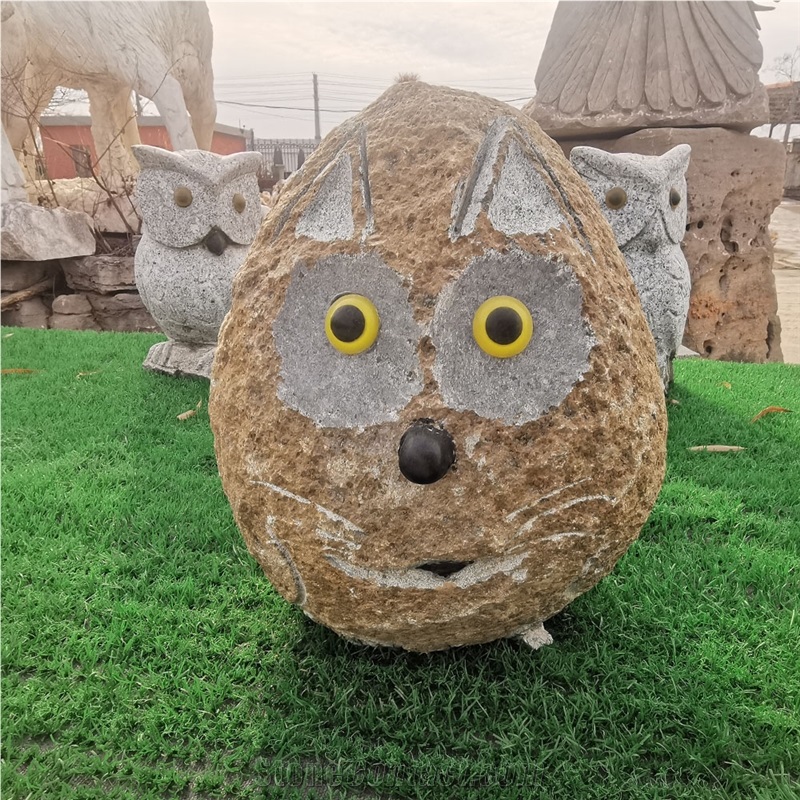 Bird Sculpture Garden Decor Owl Statue