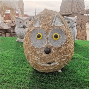 Bird Sculpture Garden Decor Owl Statue