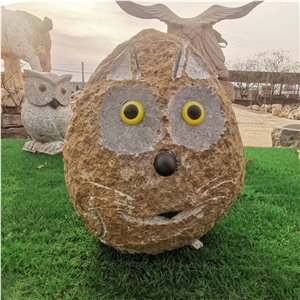 Bird Sculpture Garden Decor Owl Statue