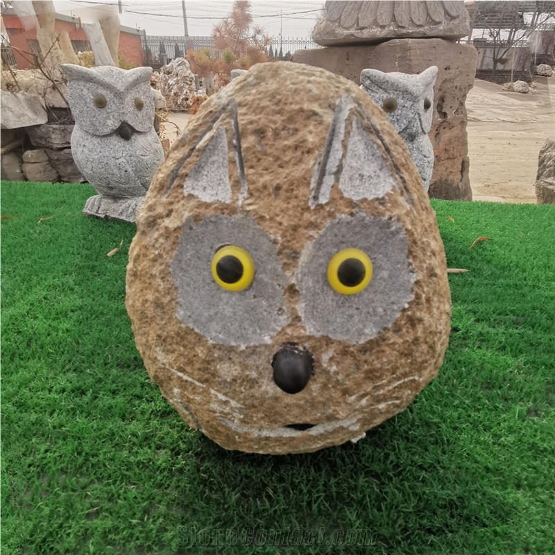 Bird Sculpture Garden Decor Owl Statue