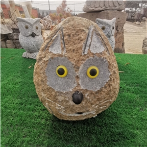 Bird Sculpture Garden Decor Owl Statue
