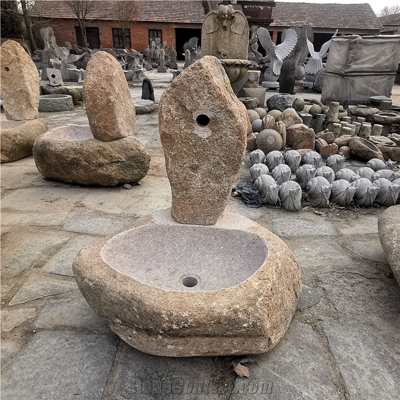 Carved Stone Stone Fountain,Water Features