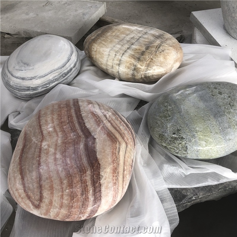 Cobble and Pebble Garden Sitting Rocks Stone
