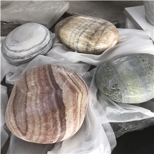 Cobble and Pebble Garden Sitting Rocks Stone