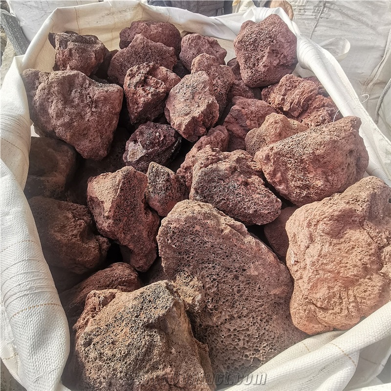 Wholesale High Quality Grill Lava Stone Red Lava