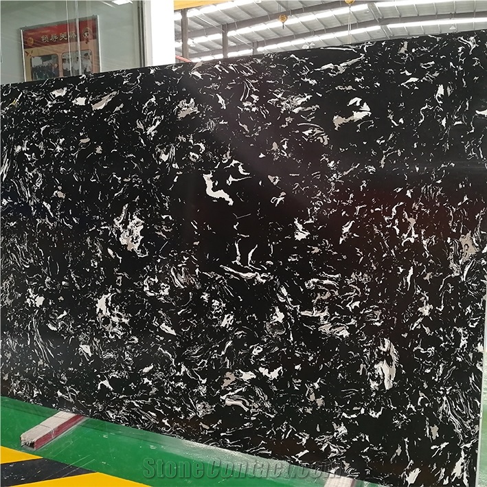 Black Dragon Artificial Marble Bathroon Slab Panel