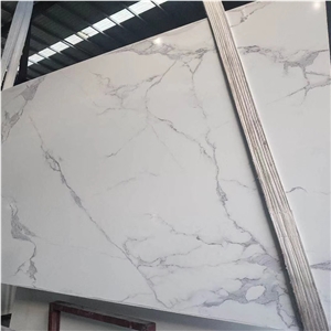Calacatta 3d Uv Artificial Marble Slab Wall Tile