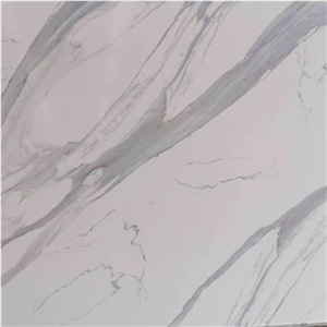 Calacatta 3d Uv Artificial Marble Slab Wall Tile