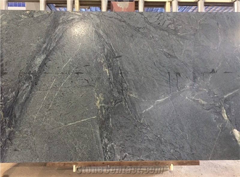 Barroca Grey Soapstone Slabs, Brazil Grey Soapstone