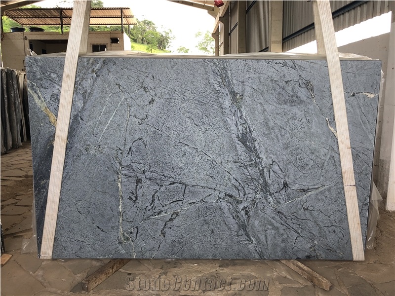 Barroca Grey Soapstone Slabs, Brazil Grey Soapstone