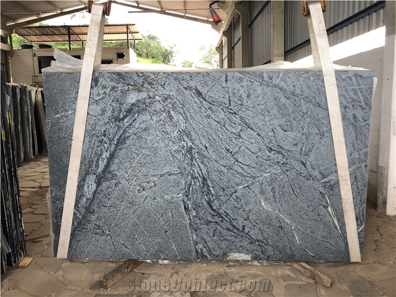 Barroca Grey Soapstone Slabs, Brazil Grey Soapstone