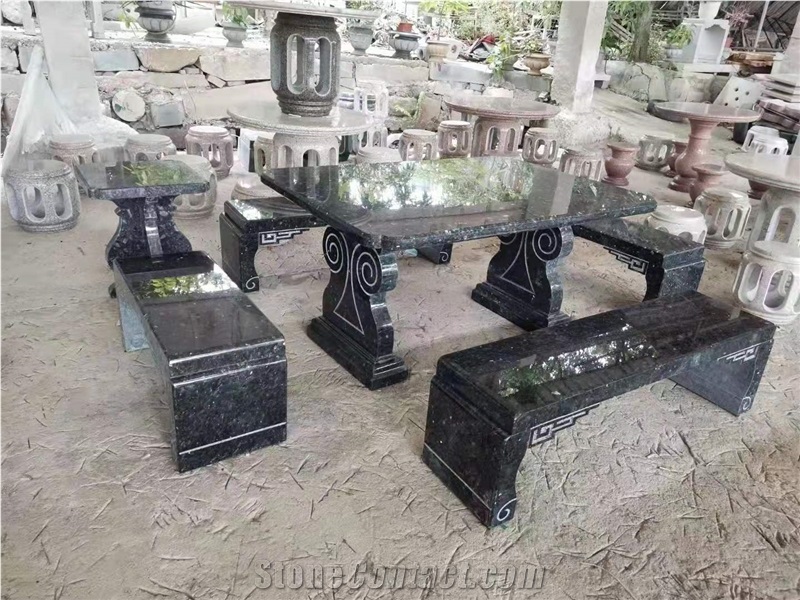 G654 Black Granite Garden Outdoor Table Set