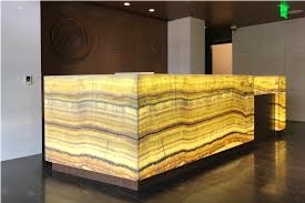 Golden Lines Onyx Backlit Countertop