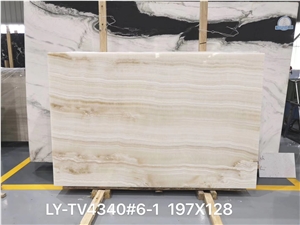 Akdag Onyx Slab and Tiles for Project