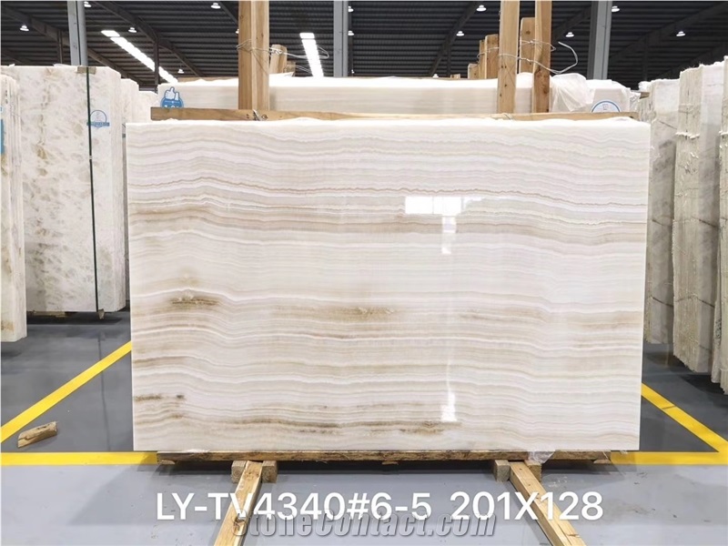 Akdag Onyx Slab and Tiles for Project