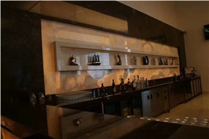 Akdag Onyx Slab and Tiles for Project