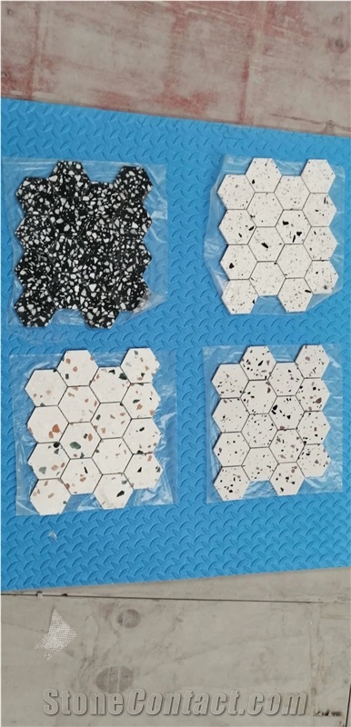 Black Terrazzo Mosaic Tile