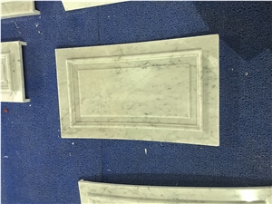 Carrara White Marble Pencil Liners for Project