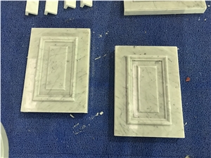 Carrara White Marble Pencil Liners for Project