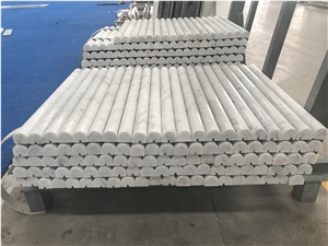 Carrara White Marble Pencil Liners for Project
