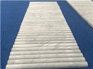 Carrara White Marble Pencil Liners for Project