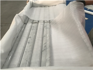 Carrara White Marble Pencil Liners for Project