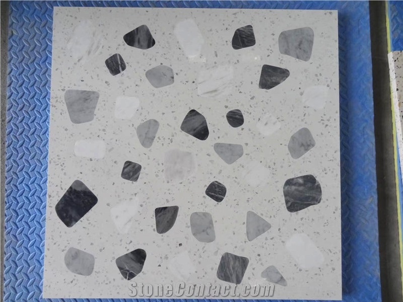 Grey Terrazzo Tile for Floor Covering