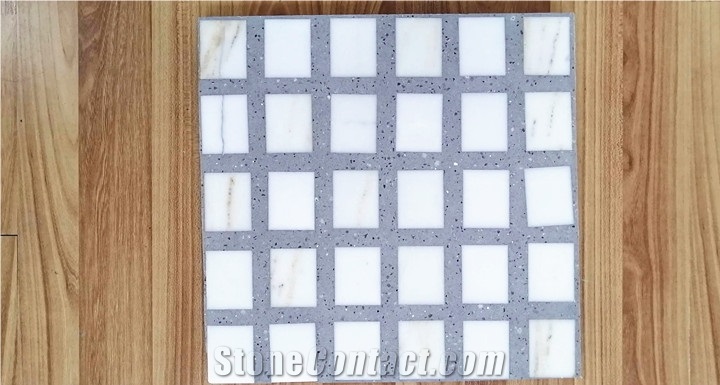 Grey Terrazzo Tile for Wall Covering