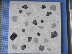 Grey Terrazzo Tile for Wall Covering