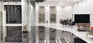 Ice Flower White Marble Stair Steps