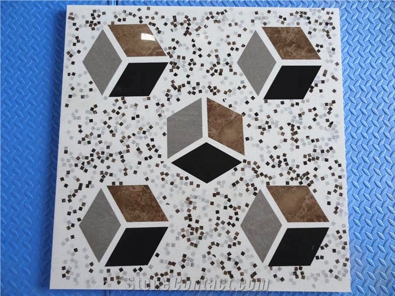 Multicolor Terrazzo Tile for Floor Covering