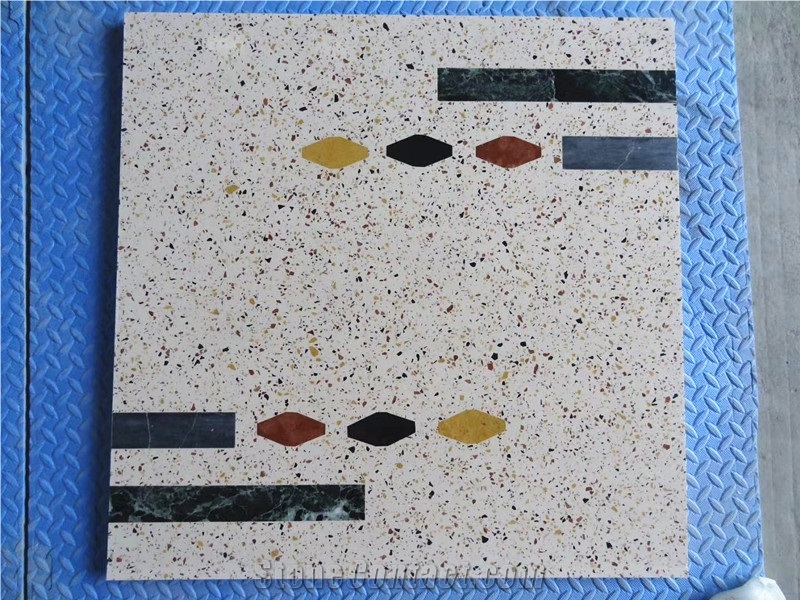Multicolor Terrazzo Tile for Floor Covering