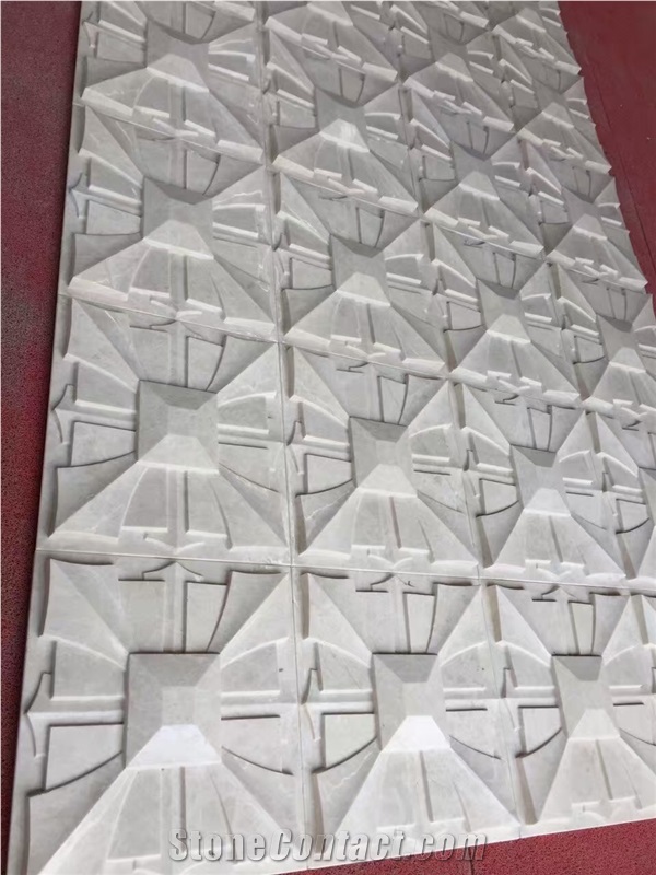 Natural Marble Stone Wall Relief/Curving