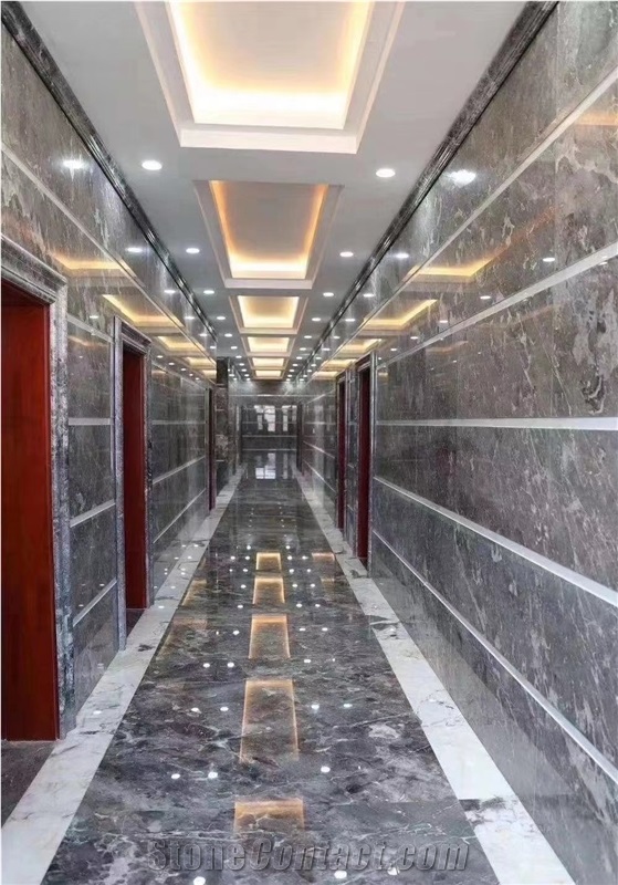 Romantic Grey Marble Stairs, Steps