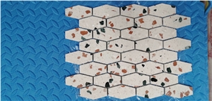 White Terrazzo Mosaic Tile