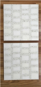 White Terrazzo Stone Tiles for Wall