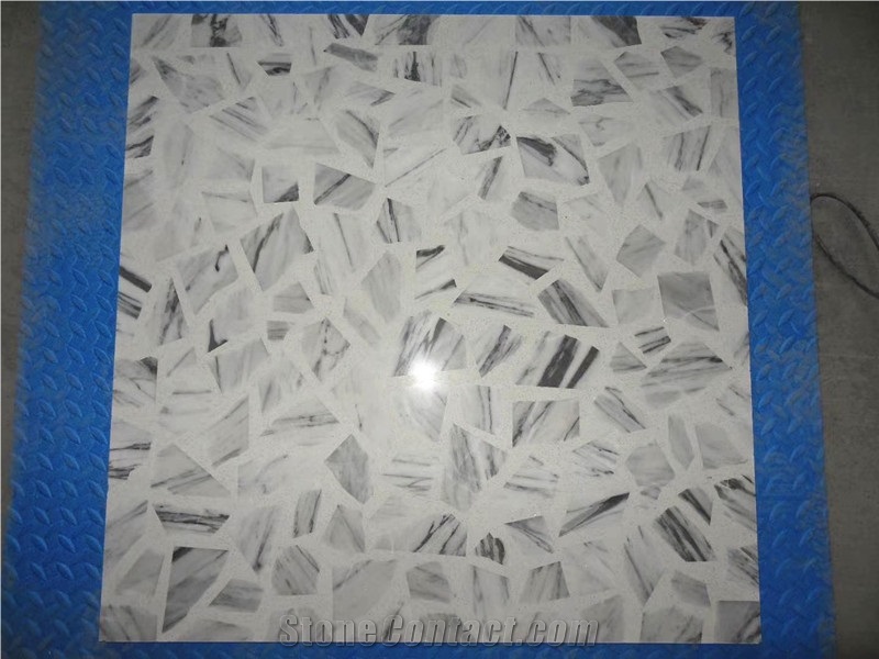 White Terrazzo Tile for Floor Covering