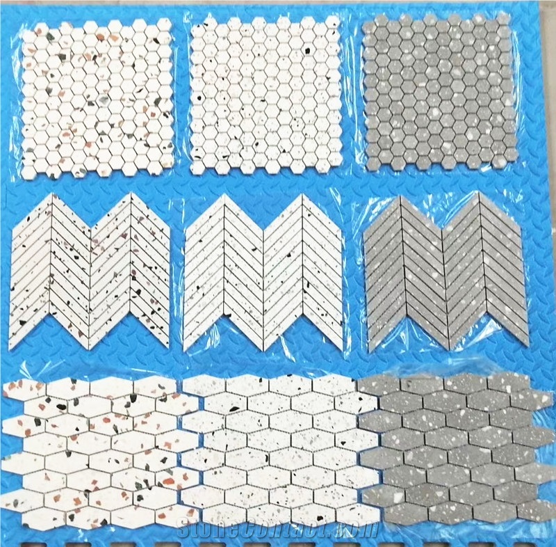 White Terrazzo Tile for Kitchen Wall Tile