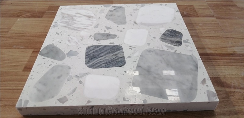 White Terrazzo Tile for Wall Covering