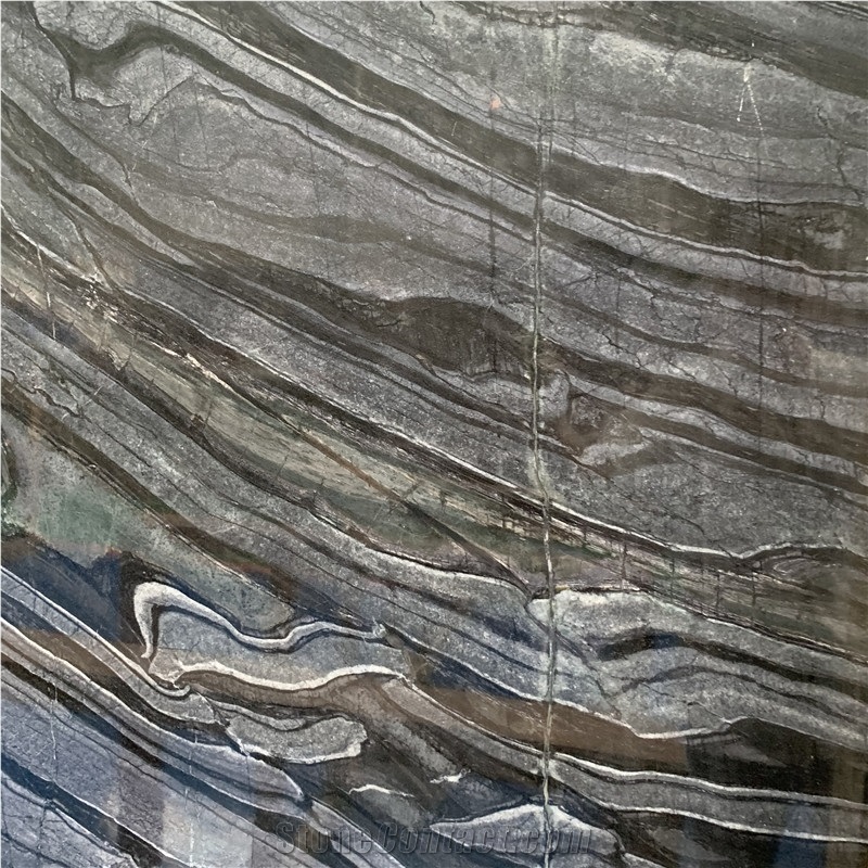 Black Wood Grain Marble Ancient Black Stone Marble