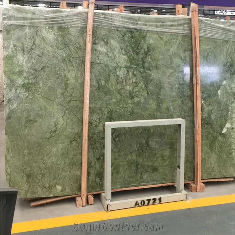 China Dandong Ming Green Marble Slab