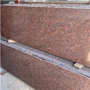 18Mm Thickness Red Pearl Granite Slab Tiles Manufacturer