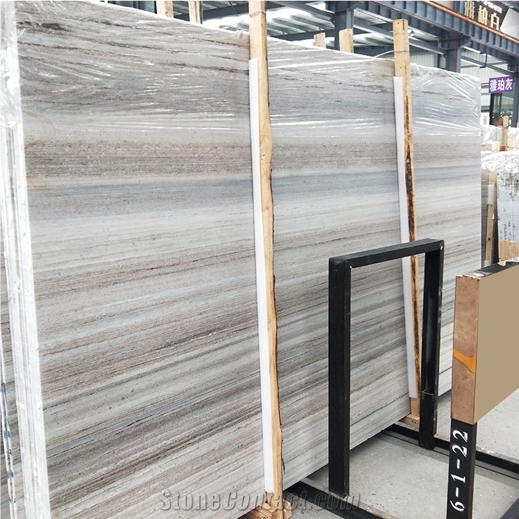 Crystal Wood Grain Marble Vein Wood Slab