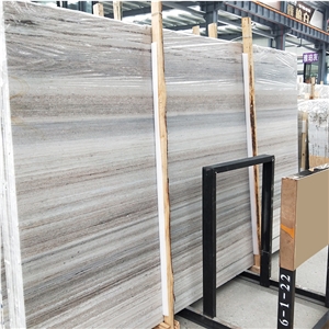 Crystal Wood Grain Marble Vein Wood Slab