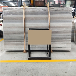 Crystal Wood Grain Marble Vein Wood Slab