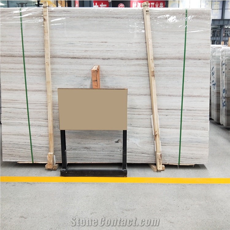 Crystal Wood Grain Marble Vein Wood Slab